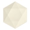 144 Teller Zuckerrohr "pure" 6-eckig 2,5 cm x 26 cm x 23 cm weiss "Diamond"