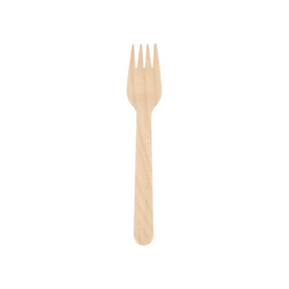 1000 Gabeln Holz "pure" 16 cm