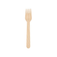 1000 Gabeln Holz "pure" 16 cm