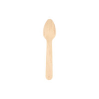 1000 Kaffeelöffel Holz "pure" 11 cm