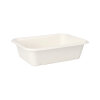 300 Schalen, Zuckerrohr "pure" ungeteilt 5,6 cm x 15,3 cm x 20,3 cm weiss