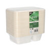 300 Schalen, Zuckerrohr "pure" 2-geteilt 5,6 cm x 15,3 cm x 20,3 cm weiss