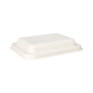 300 Deckel, Zuckerrohr "pure" 3,5 cm x 20,3 cm x 15,3 cm weiss