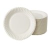 Pappteller rund Ø 23 cm weiss 100 St.
