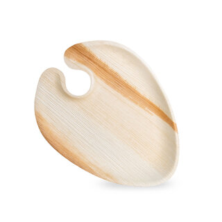 100 Cater Plates Palmblatt "pure" oval 1,3 cm x 18 cm x 23,5 cm