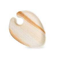 100 Cater Plates Palmblatt "pure" oval 1,3 cm x 18 cm x 23,5 cm