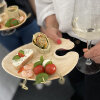 100 Cater Plates Palmblatt "pure" oval 1,3 cm x 18 cm x 23,5 cm