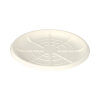 60 Servierplatten, Zuckerrohr "pure" rund Ø 35 cm weiss für Meeresfrüchte