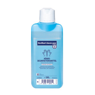 20 Hände Desinfektion 500 ml "classic pure" Flasche
