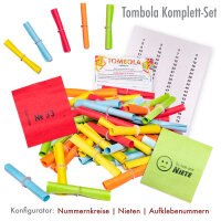 Röllchenlose bunt Konfigurator - Gewinnnummern, Aufklebenummern, Nieten