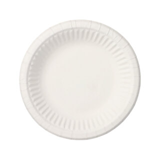 600 Schalen, Pappe "pure" rund Ø 19 cm · 3 cm weiss