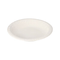 600 Schalen, Pappe "pure" rund Ø 19 cm · 3 cm weiss