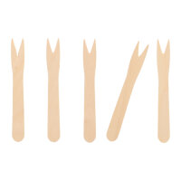 10000 Pommes-Frites-Gabeln, Holz "pure" 8,5 cm