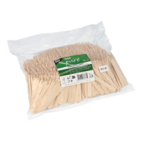 10000 Pommes-Frites-Gabeln, Holz "pure" 8,5 cm
