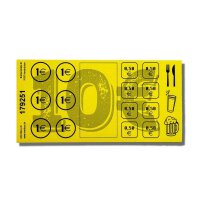 10 € VERZEHRKARTEN Blöcke, 50 Blatt, 4 Farben
