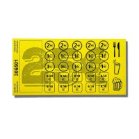 25 € VERZEHRKARTEN Blöcke, 50 Blatt, 2 Farben
