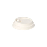 1000 Dom-Deckel mit Verschluss Holzfaser "pure" rund Ø 8 cm · 2,2 cm weiss