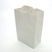 Popcorntüten, weiß, 50 Stück Blockbodenbeutel, 1,0 l (10,5 x 6 x 17 cm)