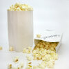 Popcorntüten, weiß, 1000 Stück Blockbodenbeutel, 1,0 l (10,5 x 6 x 17 cm)