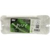 1000 Teller, Pappe "pure" eckig 8 cm x 21 cm weiss mit Anfasser