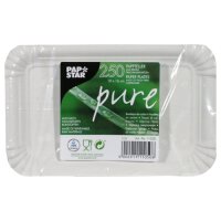 2000 Teller, Pappe "pure" eckig 10 cm x 16 cm...