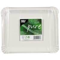 500 Teller, Pappe "pure" eckig 16,5 cm x 20 cm...