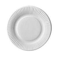 500 Teller, Pappe "pure" rund Ø 19 cm weiss