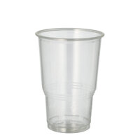 2100 Kaltgetränkebecher, PLA "pure" 0,25 l Ø 7,8 cm · 11 cm glasklar mit Schaumrand