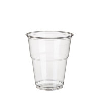 1120 Kaltgetränkebecher, PLA "pure" 0,3 l Ø 9,5 cm · 11 cm glasklar mit Schaumrand