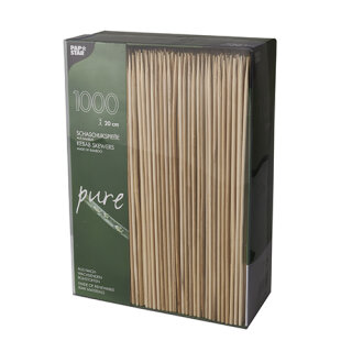 6000 Schaschlikspieße, Bambus pure Ø 3 mm · 20 cm