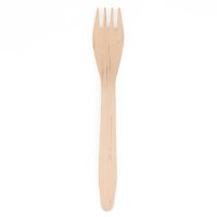 400 Gabeln, Holz "pure" 16,5 cm