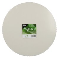 320 Tortenunterlagen, Pappe "pure" rund Ø 30 cm weiss mit gezacktem Rand