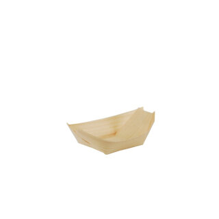 500 Fingerfood - Schalen, Holz pure 11 cm x 6,5 cm Schiffchen