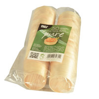 500 Fingerfood - Schalen, Holz "pure" rund Ø 4,5 cm · 4,5 cm