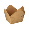 500 Lunchboxen, Pappe "pure" 750 ml 6,3 cm x 9 cm x 11,3 cm braun