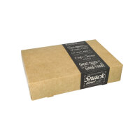 100 Transport- und Catering-Kartons "pure" eckig 8 cm x 24,5 cm x 35,5 cm "Good Food" klein