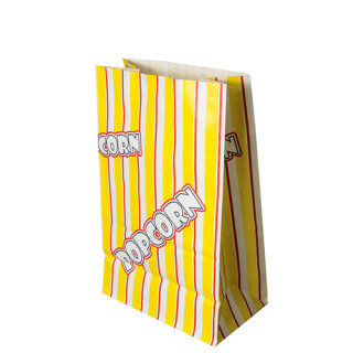 1000 Popcorn Tüten, Pergament-Ersatz 2,5 l 22 cm x 14 cm x 8 cm "Popcorn" fettdicht