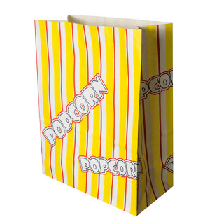 500 Popcorn Tüten, Pergament-Ersatz 4,5 l 24,5 cm x 19 cm x 9,5 cm "Popcorn" fettdicht
