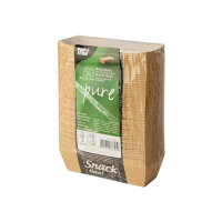 700 Snacktrays, Pappe "pure" 3 cm x 3,3 cm x 10,5 cm "Good Food"