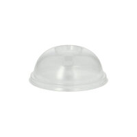 2000 Dom-Deckel, PLA "pure" Ø 9,5 cm · 4,5 cm glasklar mit Lochung