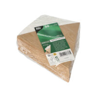 500 Pommes-Frites-Spitztüten mit Dip-Ecke, Pappe "pure" 19,5 cm x 16,5 cm braun/weiss Füllinhalt 100g