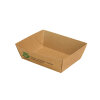 800 Snacktrays, Pappe "pure" 3,5 cm x 7 cm x 9 cm braun "100% Fair" klein