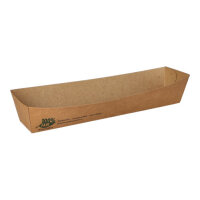 560 Snacktrays, Pappe "pure" 3,5 cm x 3,3 cm x 18,5 cm braun "100% Fair"