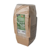 480 Feinkostboxen Pappe "pure" eckig 350 ml 4,5...