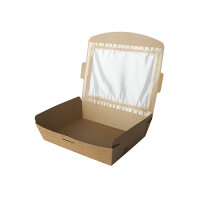160 Feinkostboxen Pappe "pure" eckig 1000 ml...