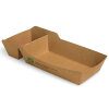 960 Pommes-Frites-Trays, Pappe "pure" 2-geteilt 3,5 cm x 7 cm x 12 cm braun "100% Fair" mittel