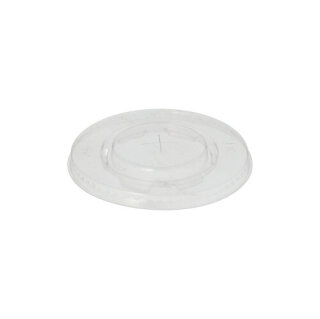 2000 Deckel, PLA pure rund Ø 9,5 cm glasklar mit Kreuzschlitz