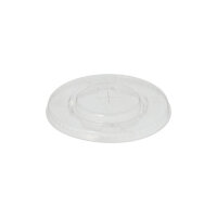 2000 Deckel, PLA "pure" rund Ø 9,5 cm glasklar mit Kreuzschlitz