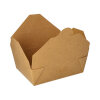 150 Lunchboxen, Pappe "pure" 1000 ml 5,5 cm x 13,5 cm x 16,8 cm braun