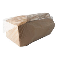 150 Lunchboxen, Pappe "pure" 1500 ml 4,8 cm x 14 cm x 19,7 cm braun